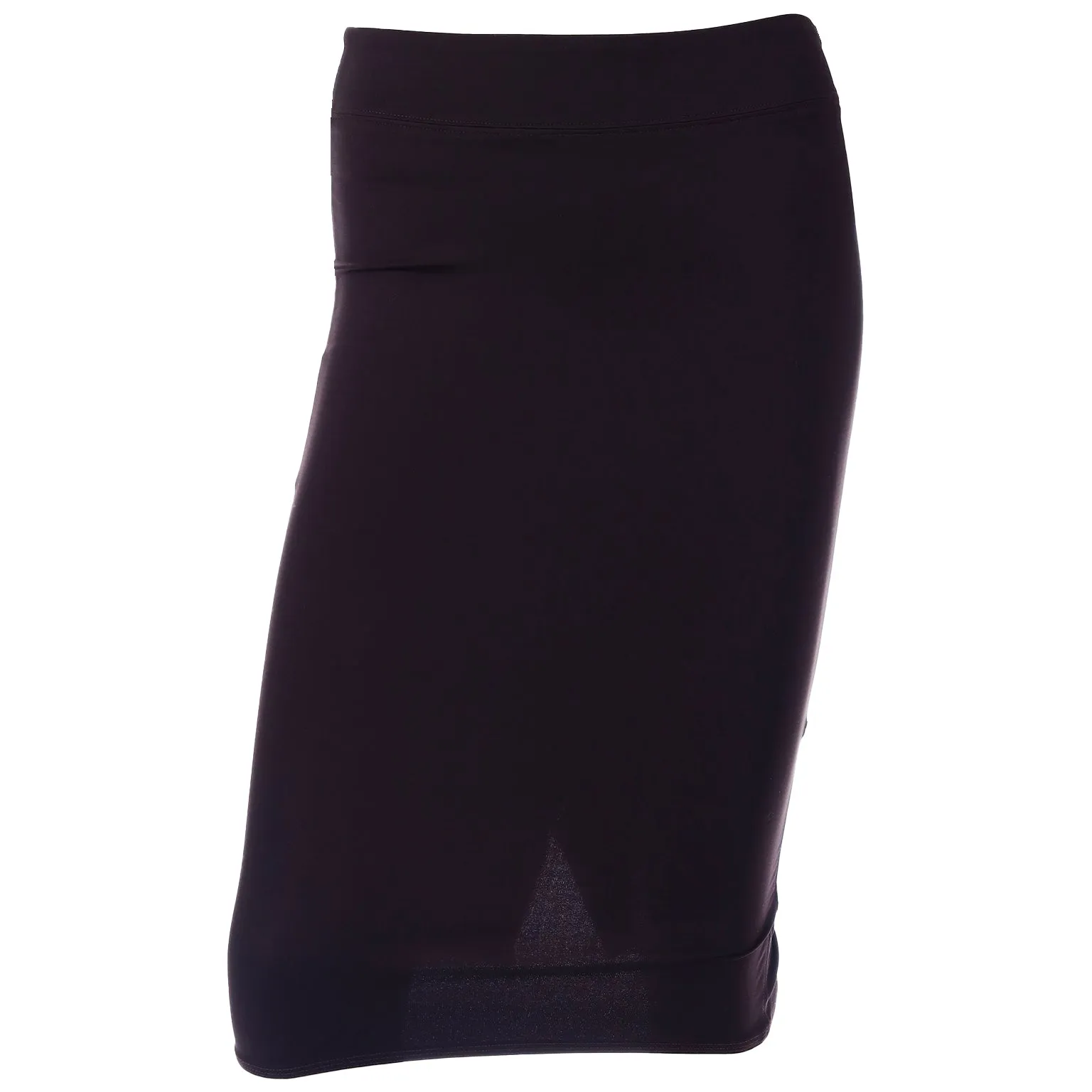 2004 Tom Ford Gucci Deadstock Plum Brown Runway Skirt