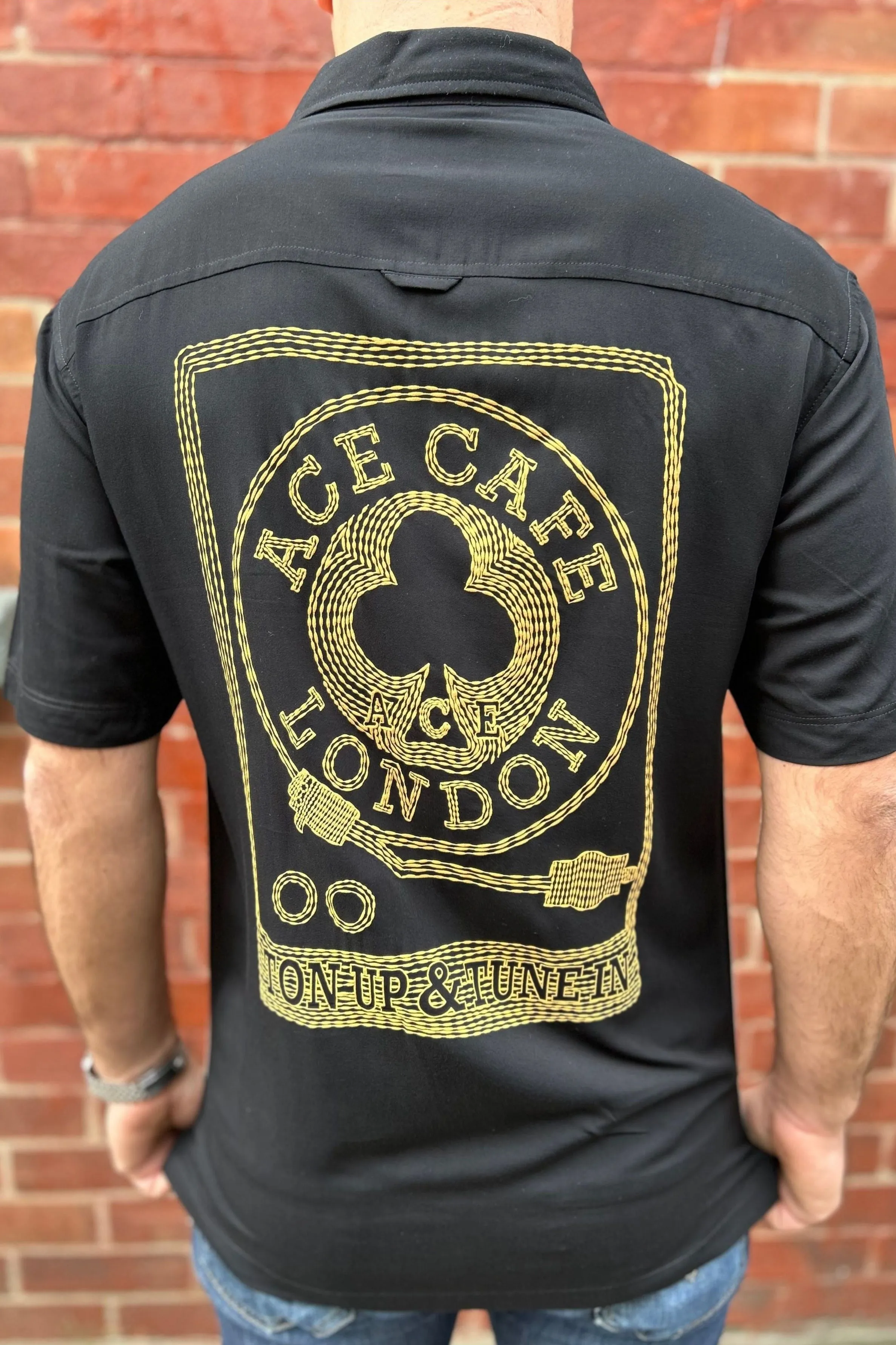 Ben Sherman - Ace Cafe Black - Bowling Shirt