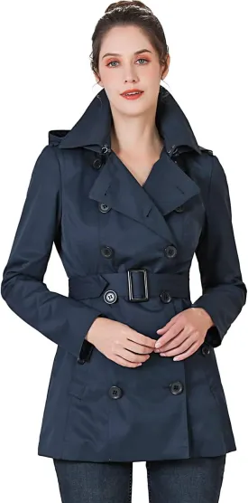BGSD Women Tori Waterproof Hooded Short Trench Coat