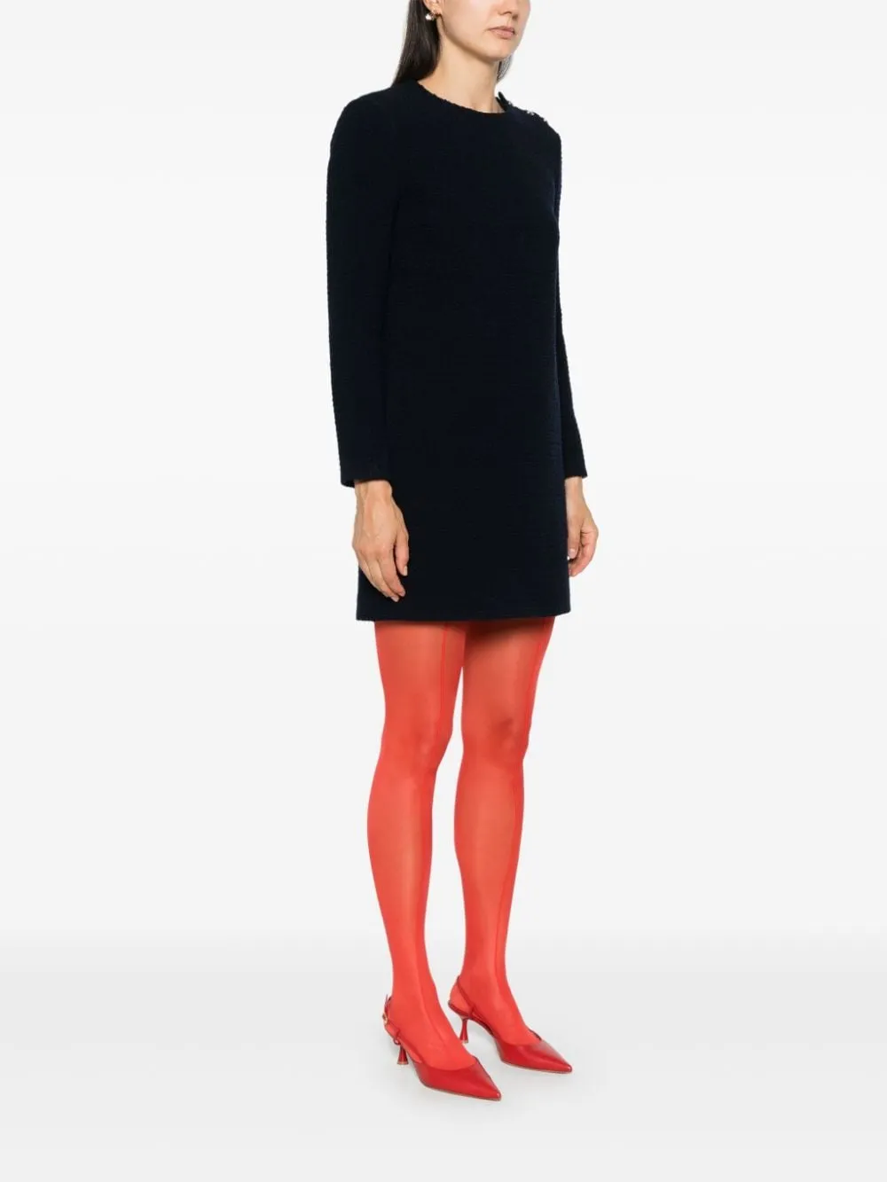 bouclé mini dress
