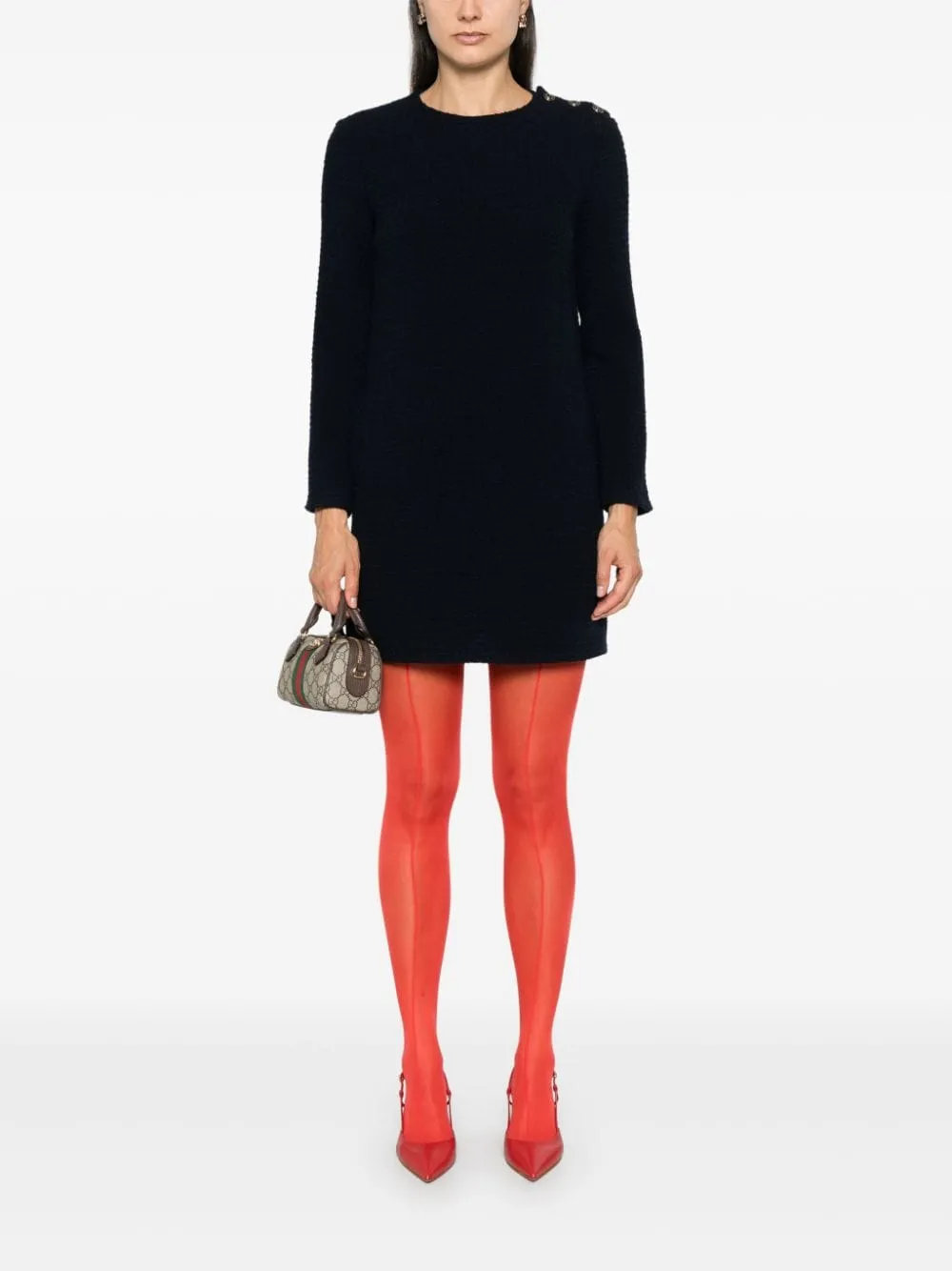 bouclé mini dress