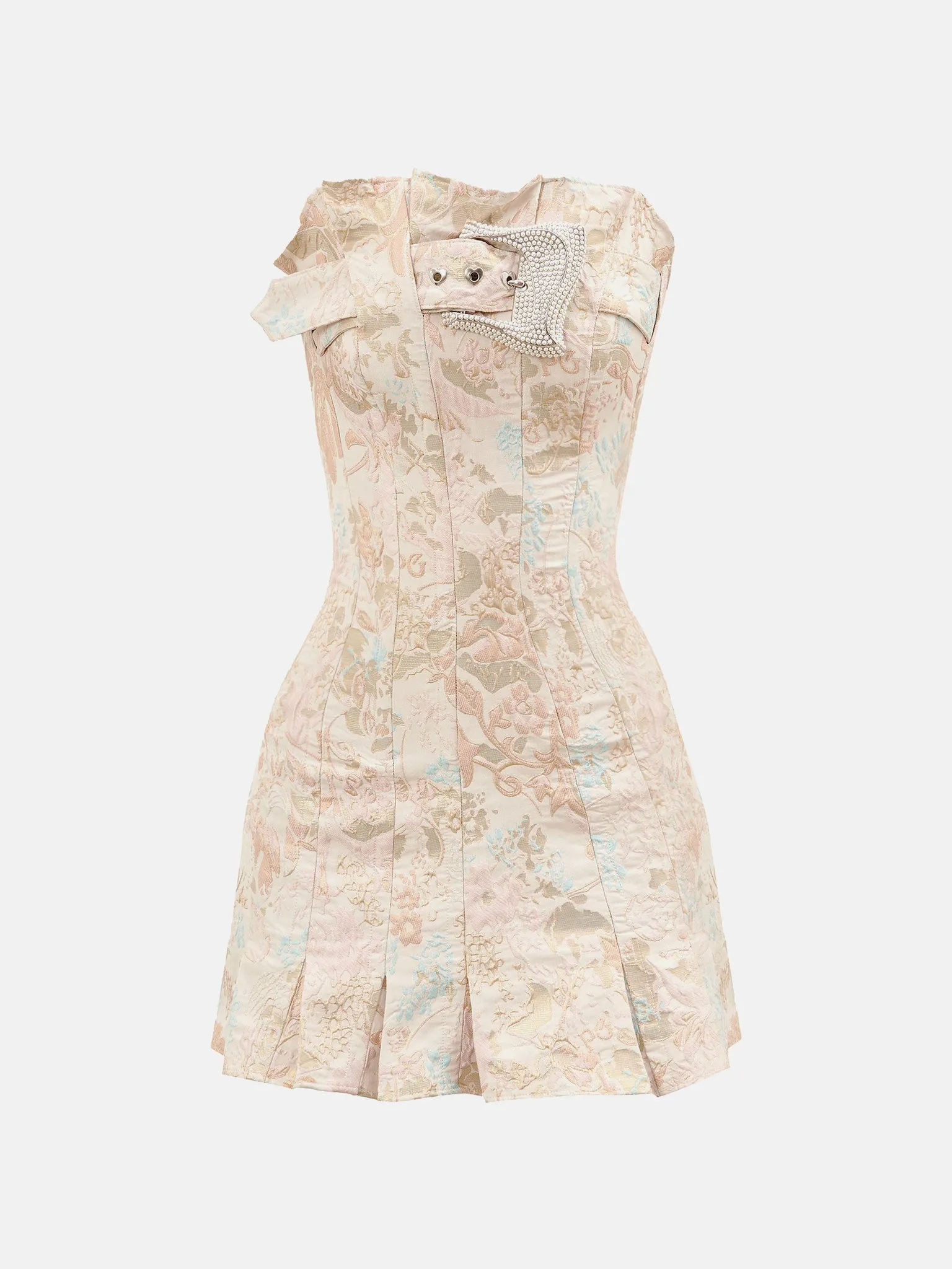Calamity Corset Dress Floral Brocade