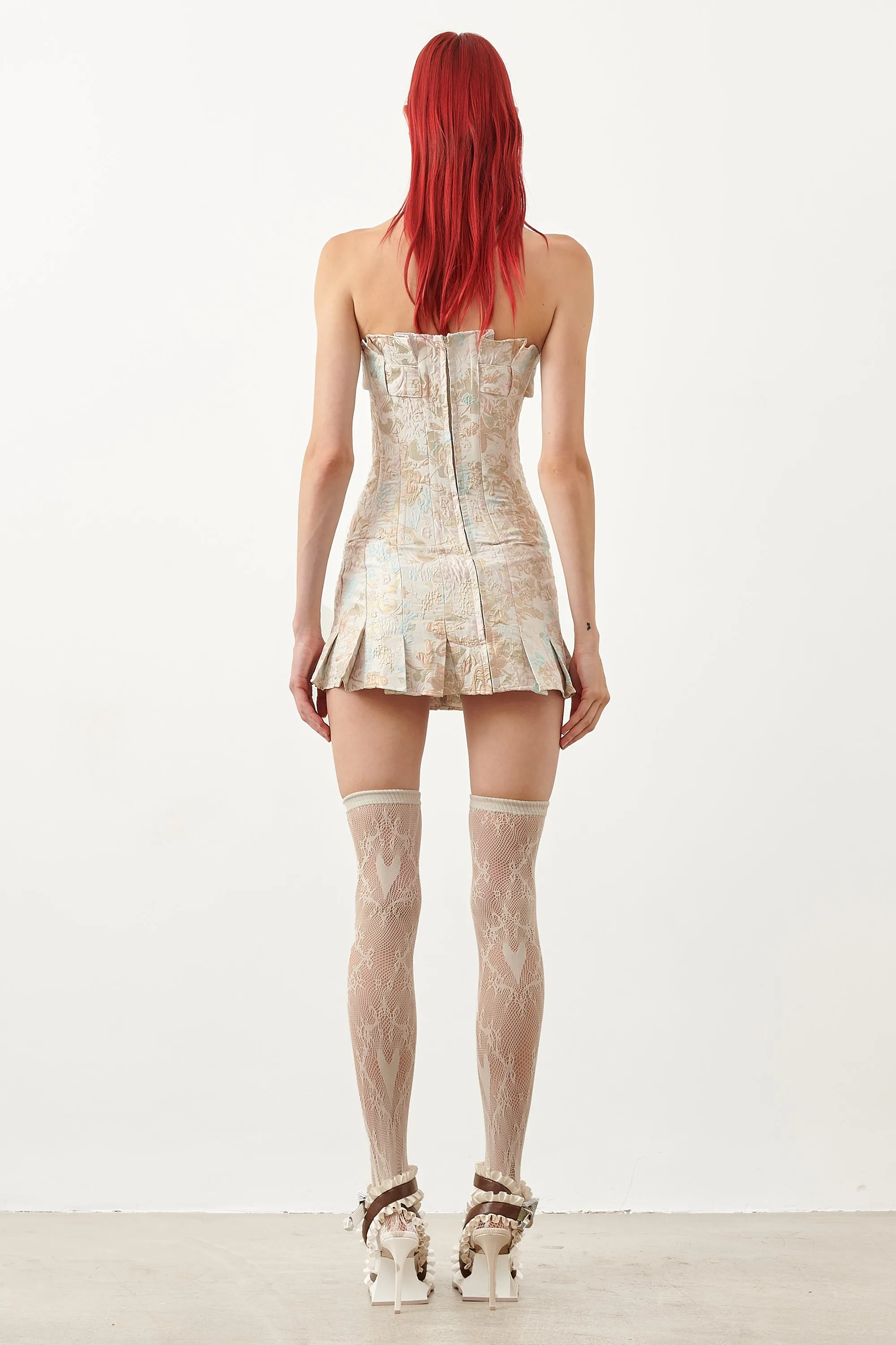 Calamity Corset Dress Floral Brocade