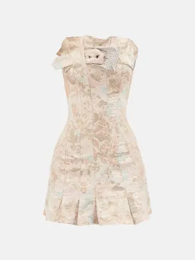 Calamity Corset Dress Floral Brocade