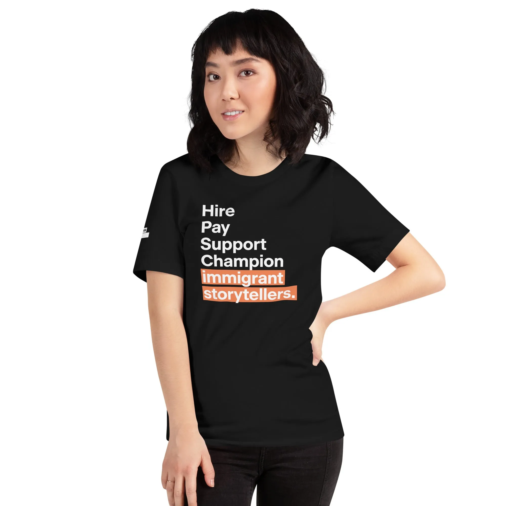 Champion Immigrant Storytellers Black T-shirt