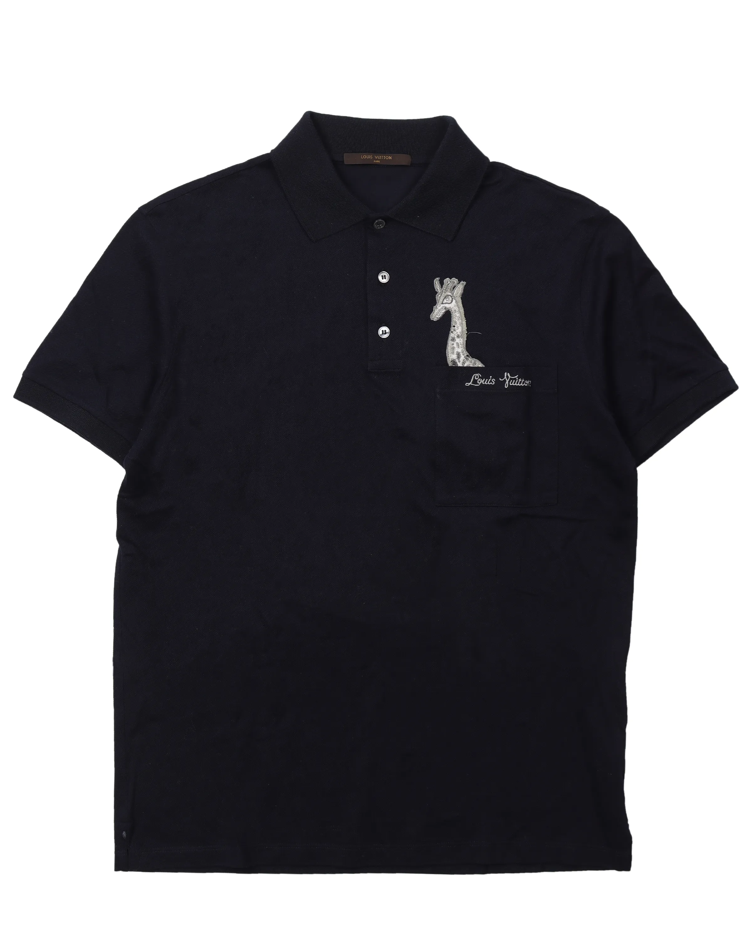 Chapman Brothers Embroidered Giraffe Polo Shirt