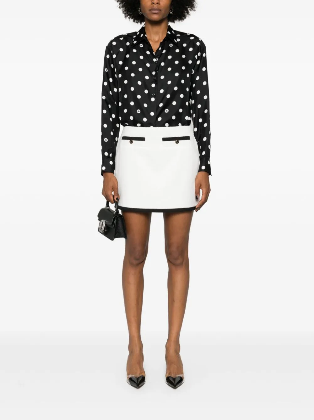 COTTON TWEED SKIRT