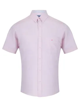 Daniel Grahame Ivano Short Sleeve Casual Shirt - Pink