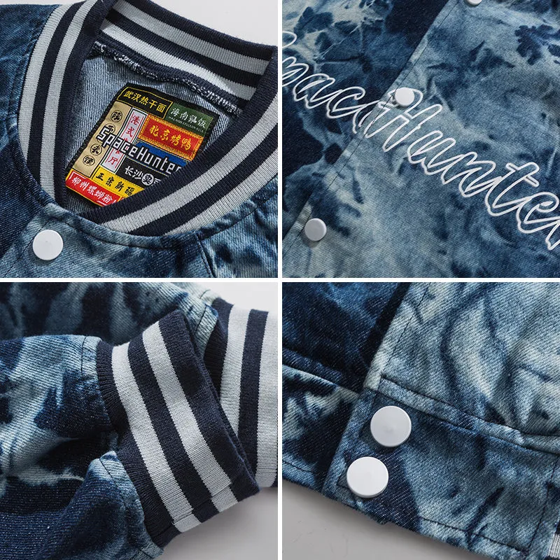 DAVILRAY SPACE HUNTER JAPANESE URBAN STYLE TIE DYED CASUAL UNISEX JACKET