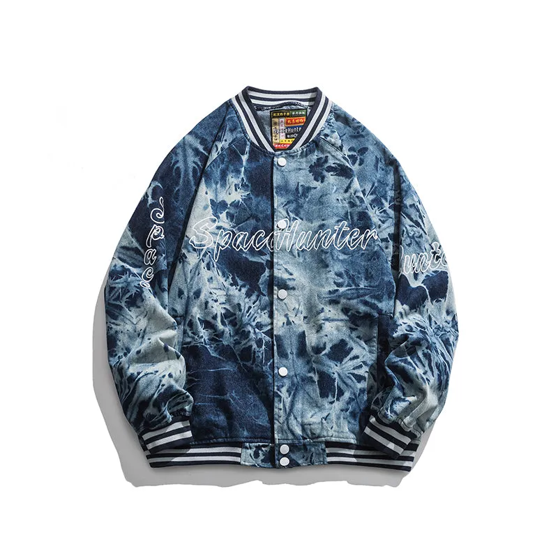 DAVILRAY SPACE HUNTER JAPANESE URBAN STYLE TIE DYED CASUAL UNISEX JACKET