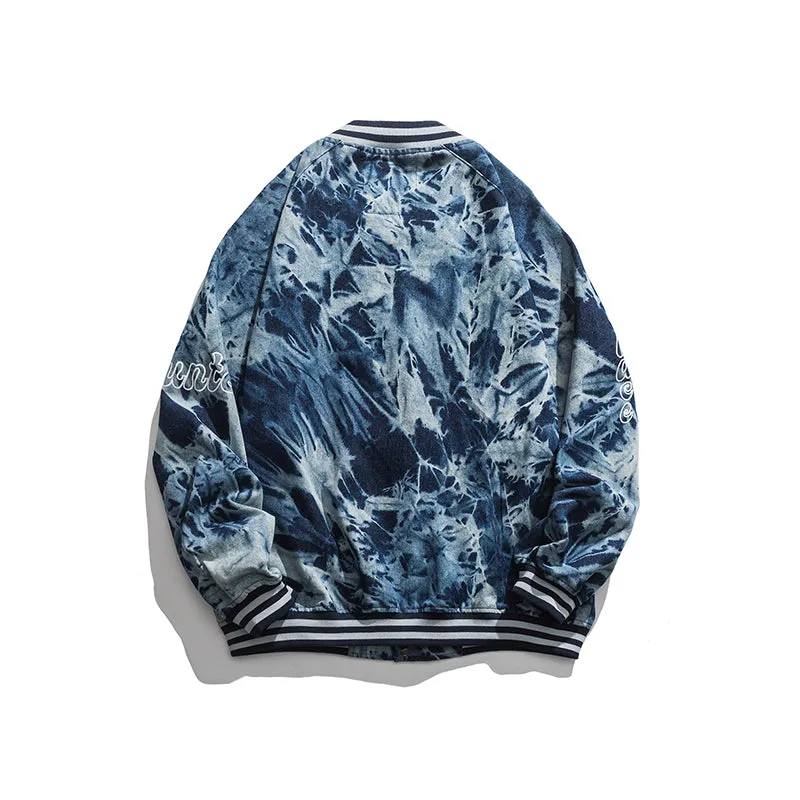 DAVILRAY SPACE HUNTER JAPANESE URBAN STYLE TIE DYED CASUAL UNISEX JACKET
