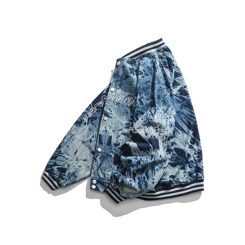 DAVILRAY SPACE HUNTER JAPANESE URBAN STYLE TIE DYED CASUAL UNISEX JACKET