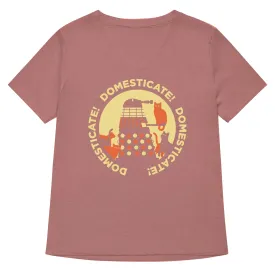 Domesticate! Domesticate! Domesticate! Women's V-Neck Tee