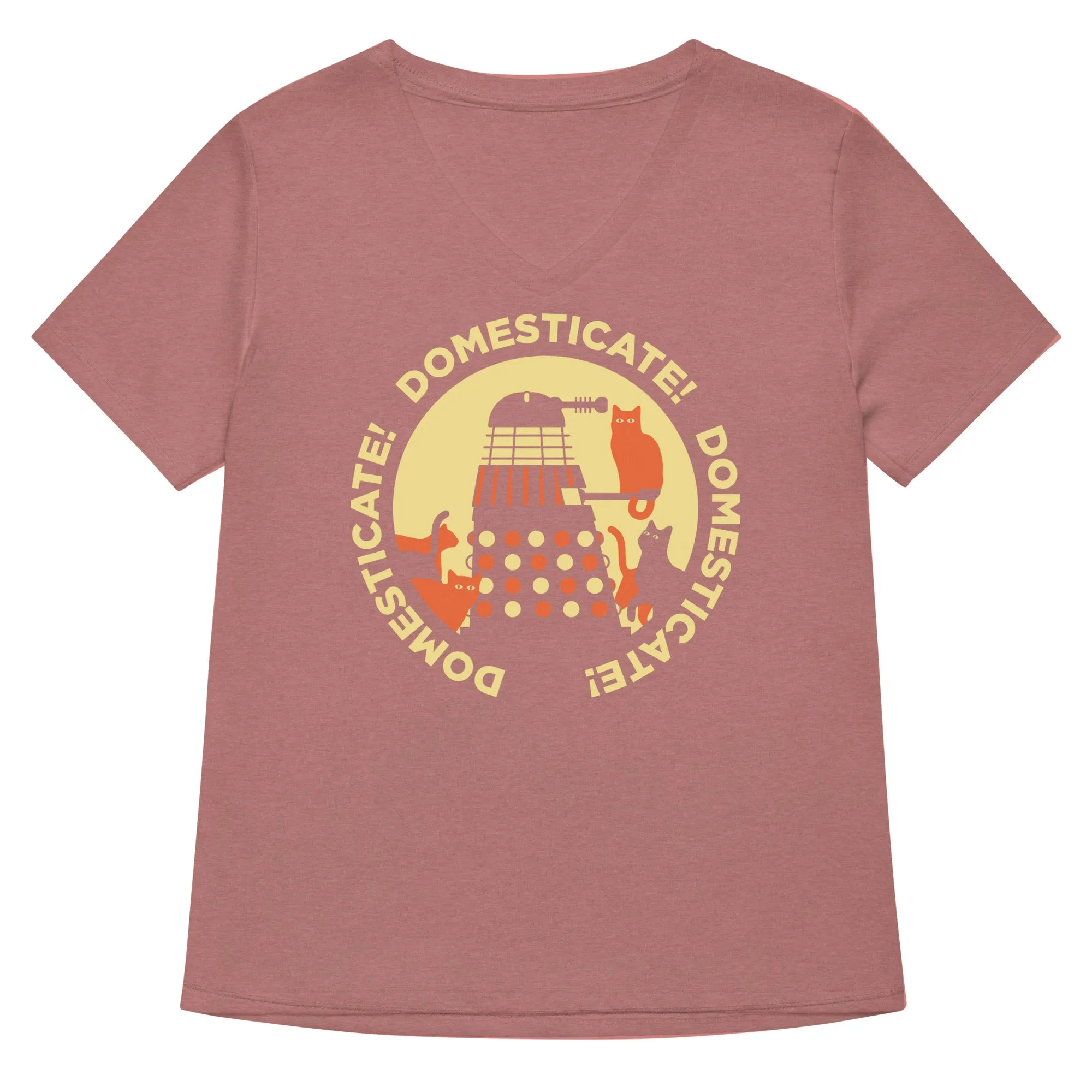 Domesticate! Domesticate! Domesticate! Women's V-Neck Tee