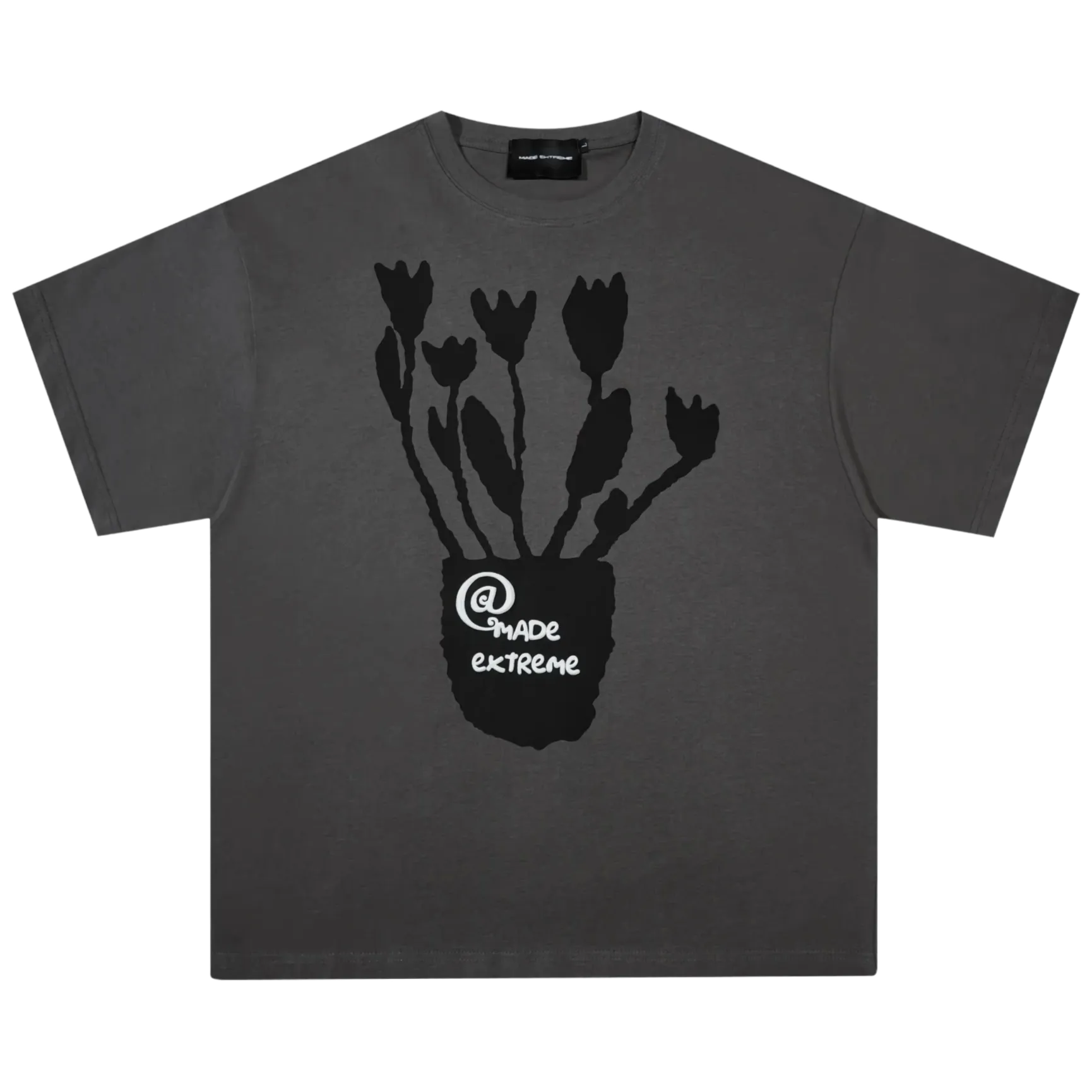 Extreme Aesthetic 'Bouquet' Foam Print Cotton T-Shirt
