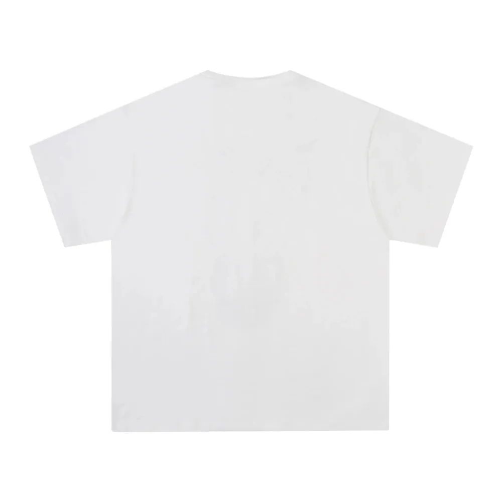Extreme Aesthetic 'Bouquet' Foam Print Cotton T-Shirt