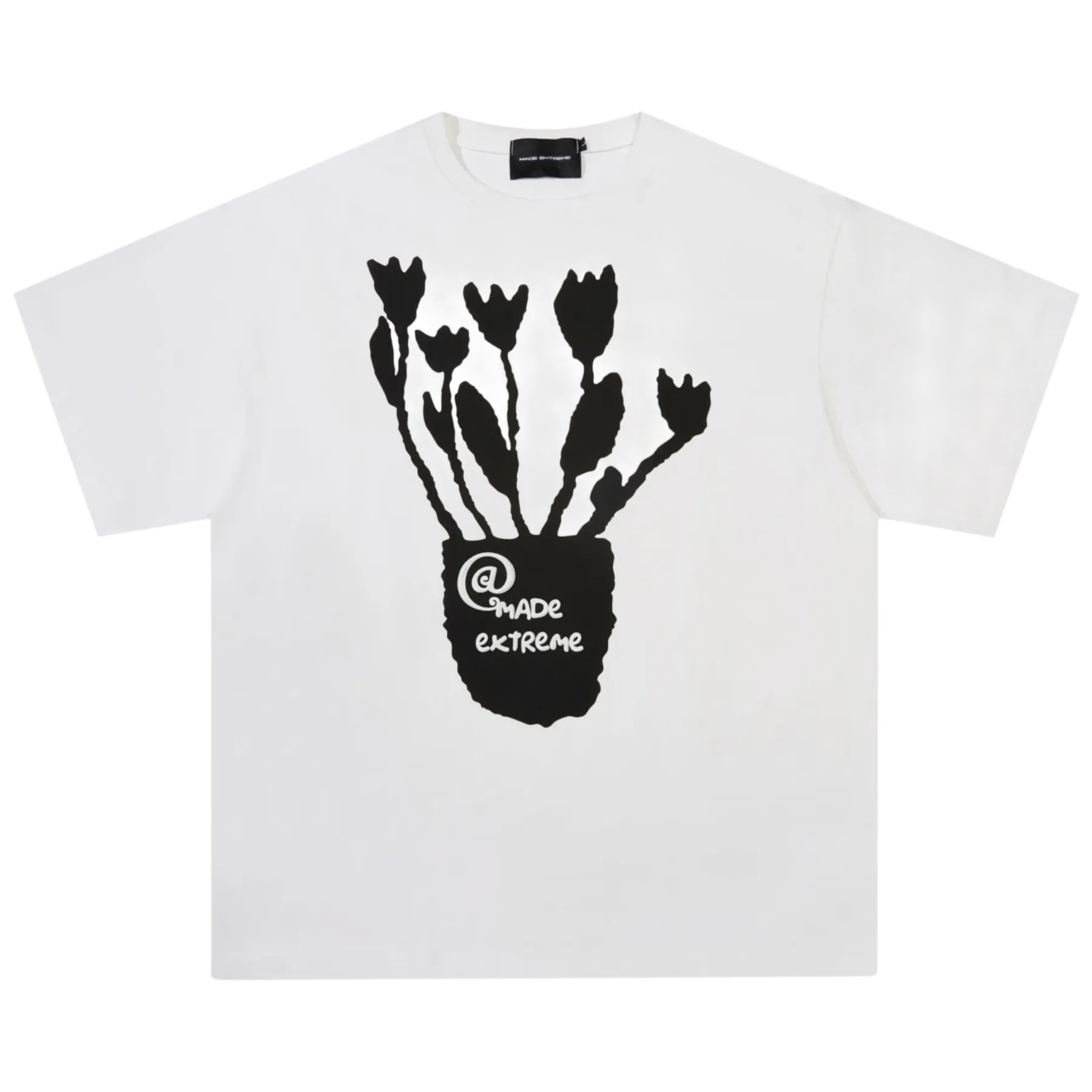 Extreme Aesthetic 'Bouquet' Foam Print Cotton T-Shirt