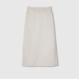 GG COTTON GABARDINE SKIRT