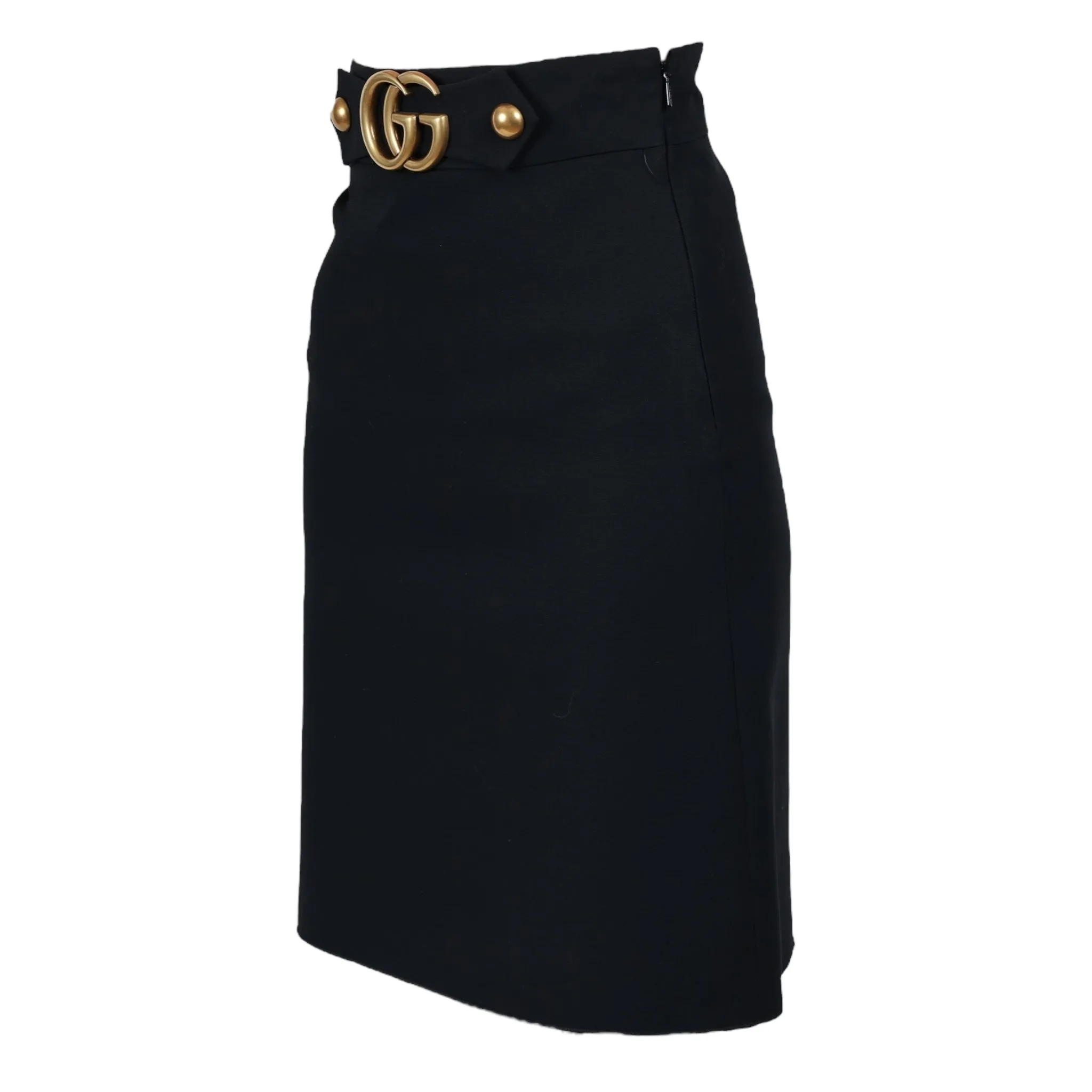Gucci A-Line Skirt w GG Hardware