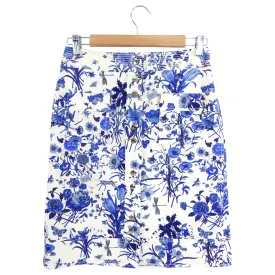 Gucci Flora Fauna Blue and Ivory Skirt - IT38 / 4