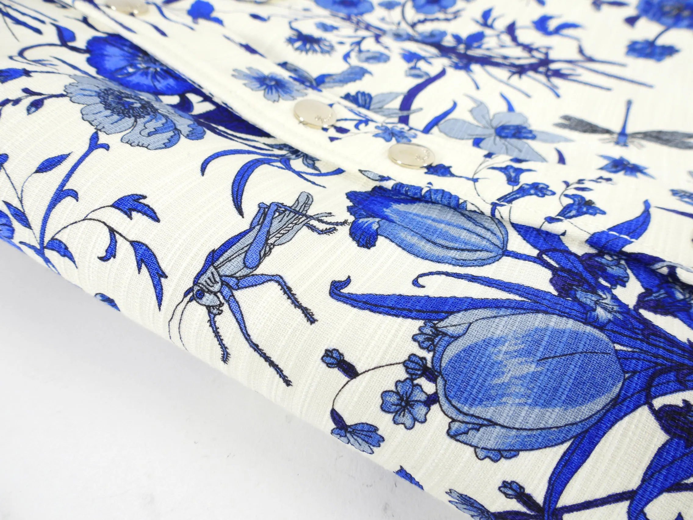 Gucci Flora Fauna Blue and Ivory Skirt - IT38 / 4