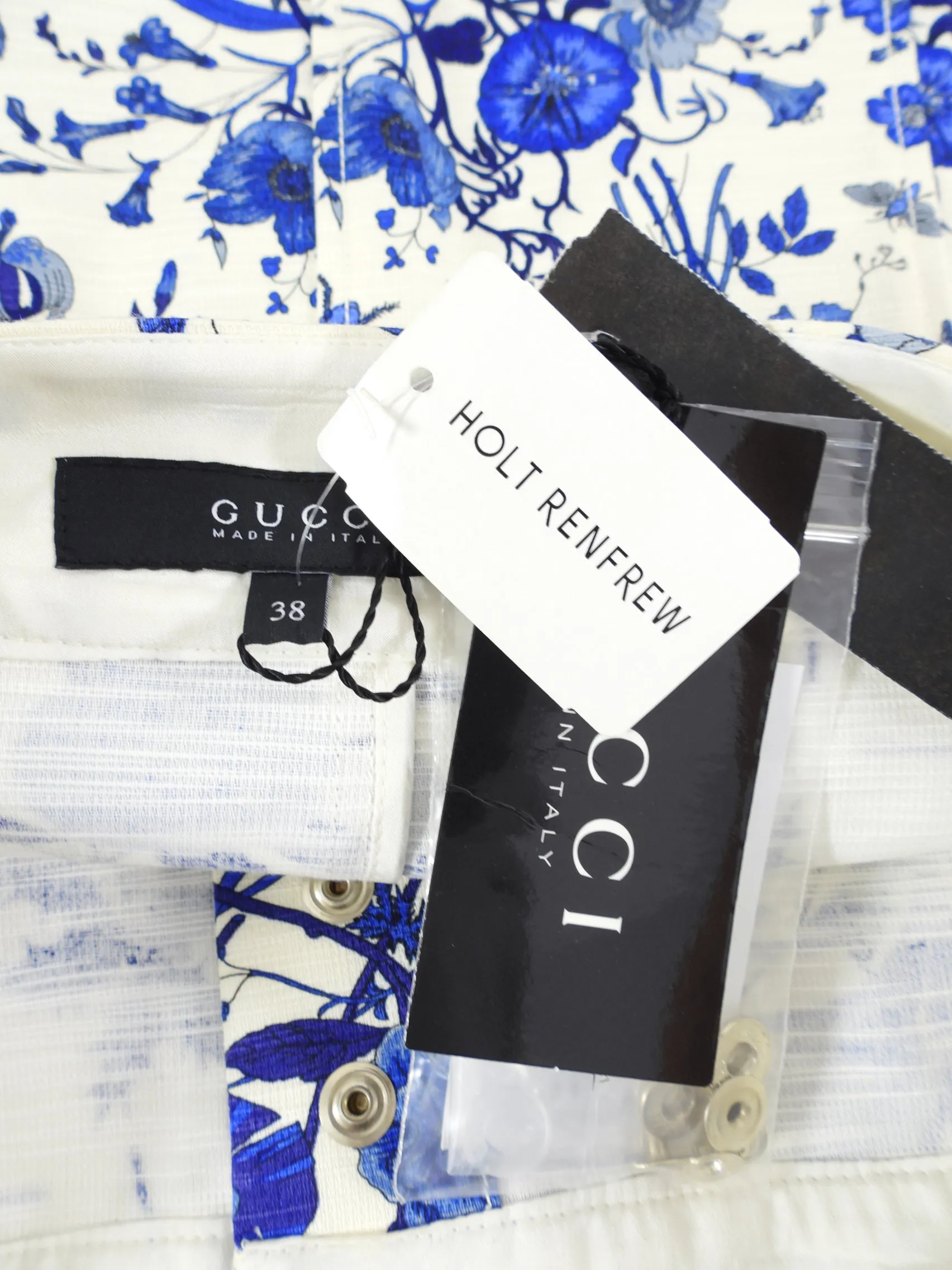 Gucci Flora Fauna Blue and Ivory Skirt - IT38 / 4