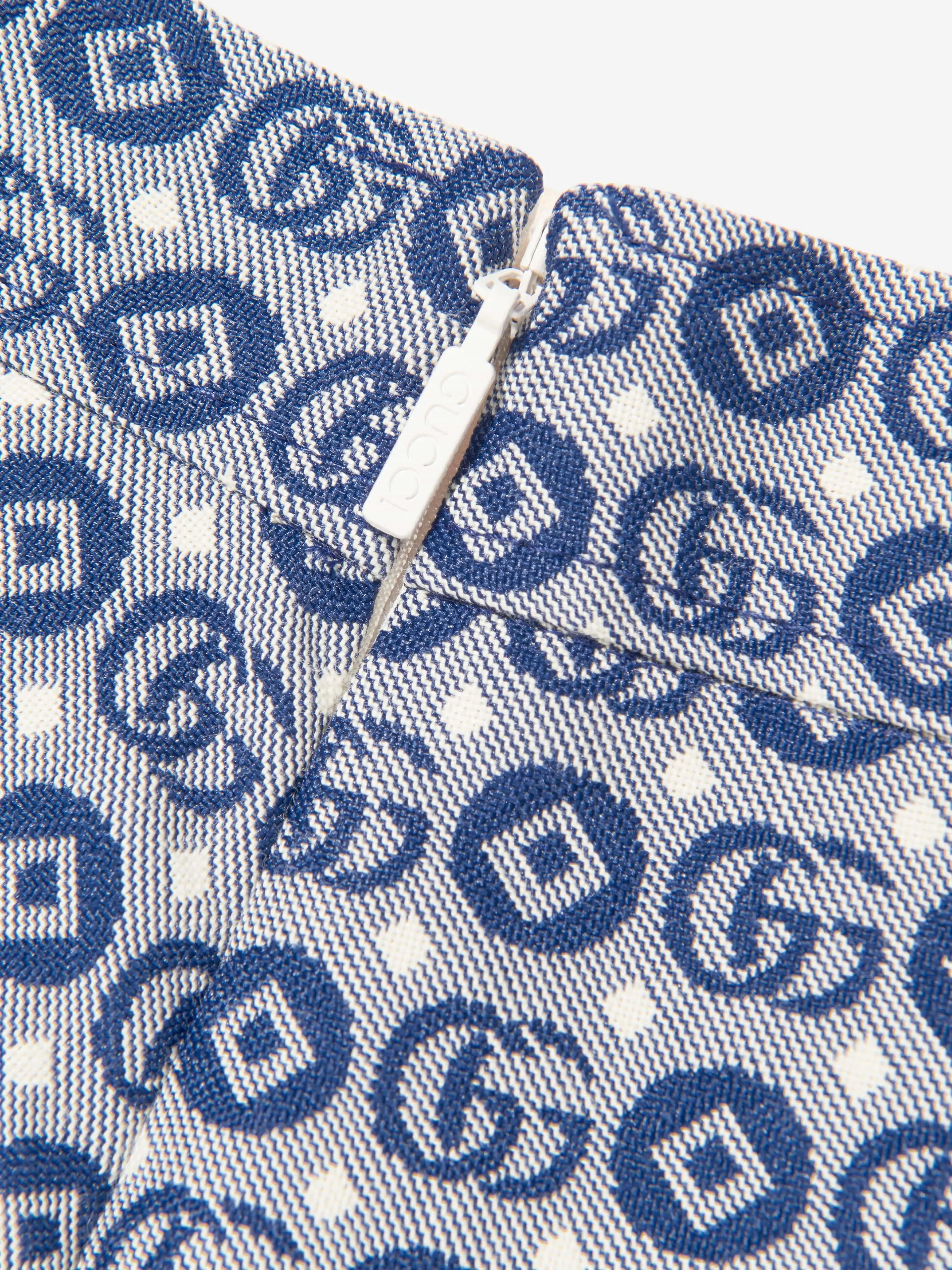 Gucci Girls GG Logo Skirt in Navy