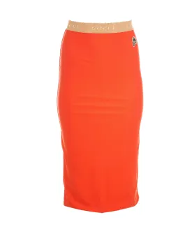 Gucci Orange Lycra Skirt  ALC1696