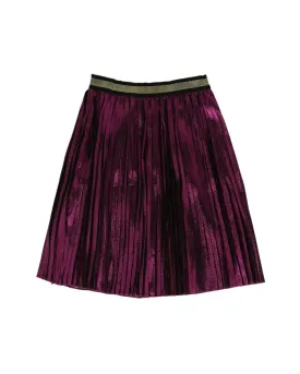 Gucci Pleated Metallic Skirt