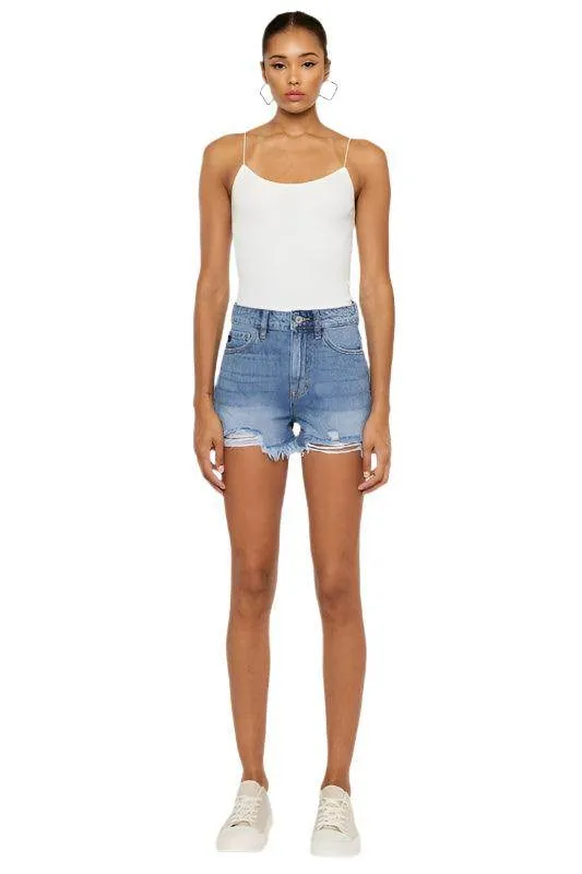 High Rise Mom Denim Shorts