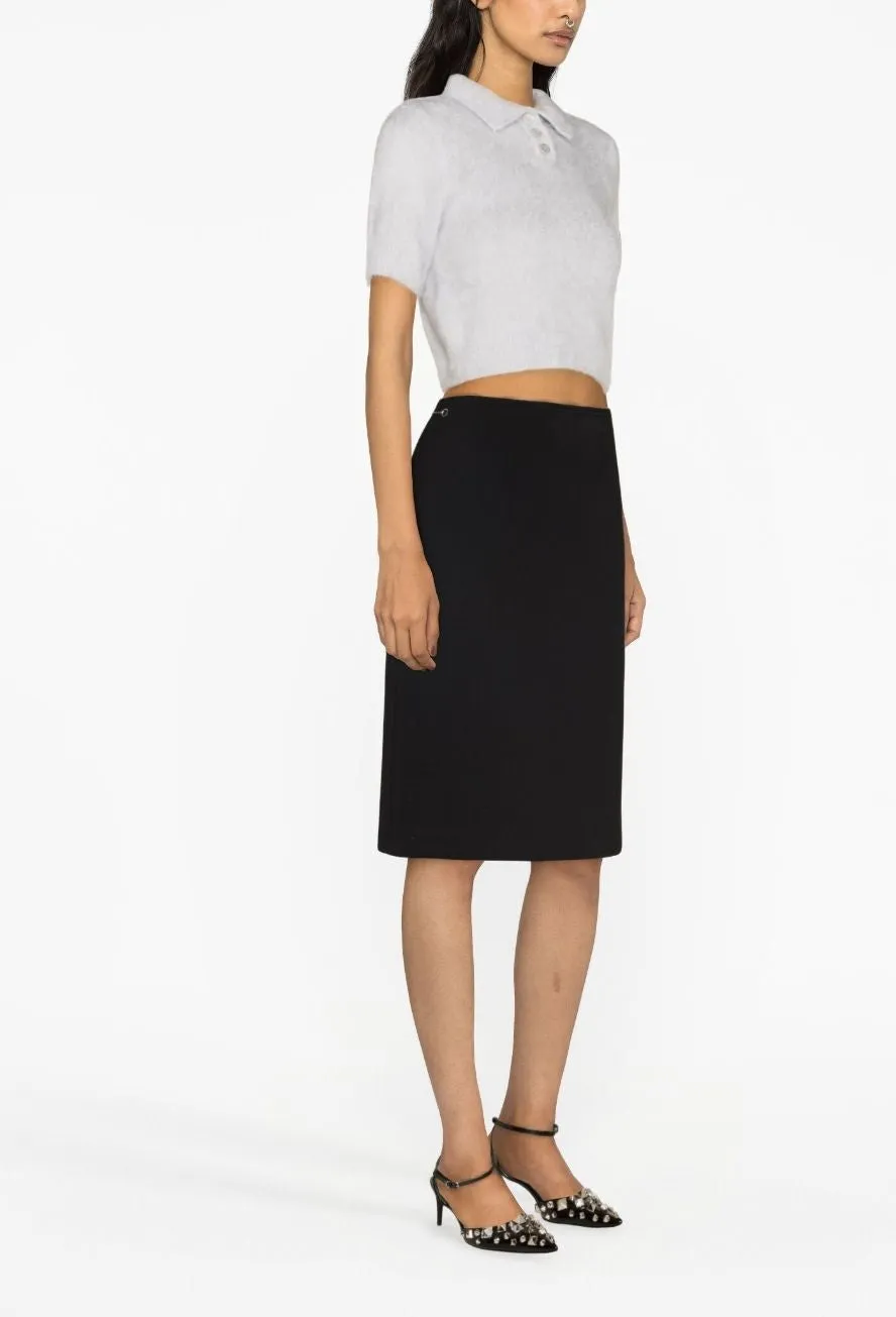 HORSEBIT WOOL MIDI SKIRT