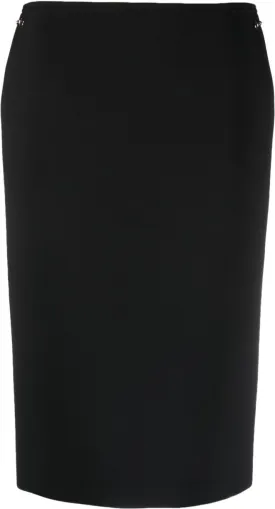 HORSEBIT WOOL MIDI SKIRT