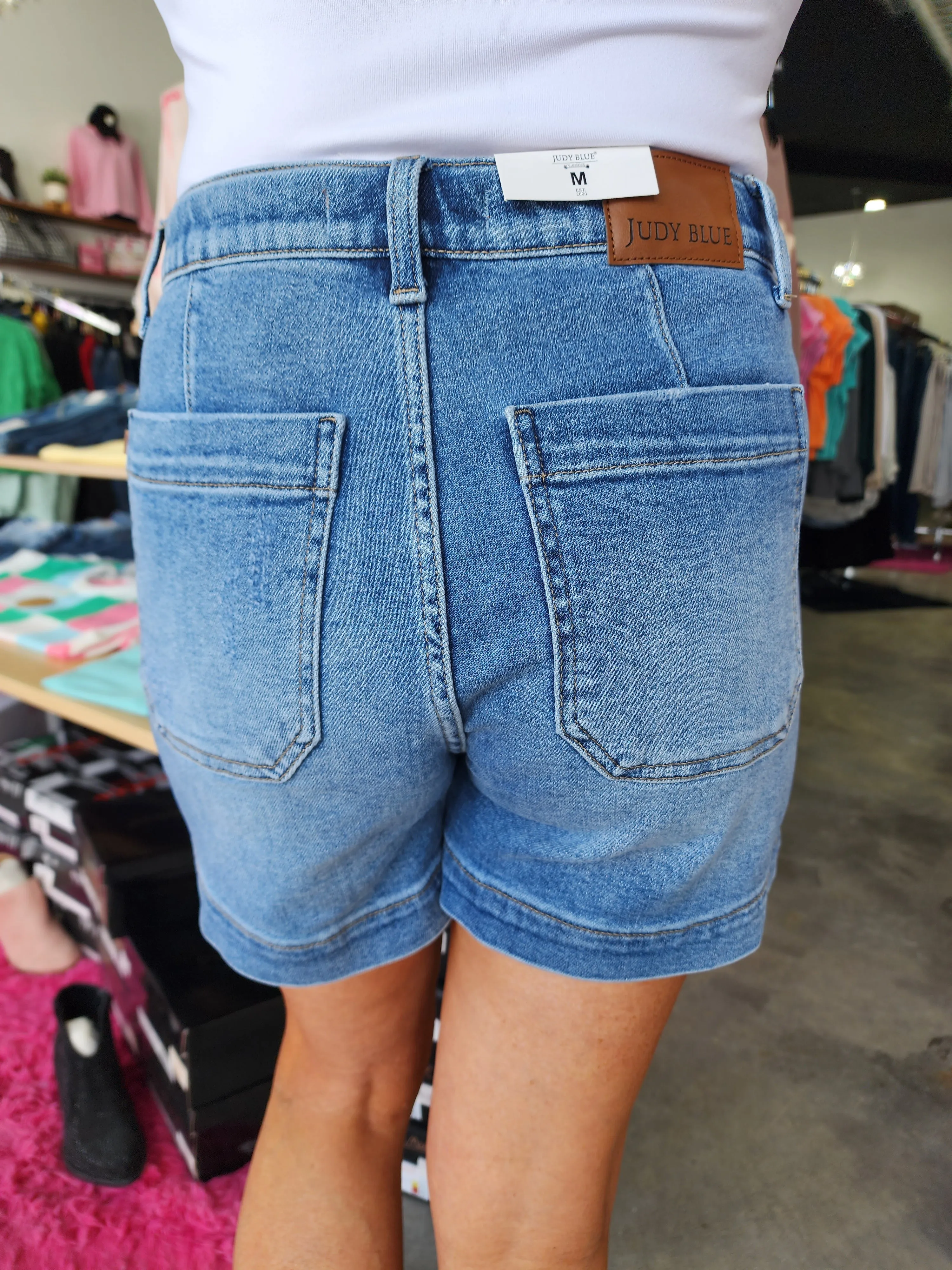 Judy Blue High Waist Jogger Shorts