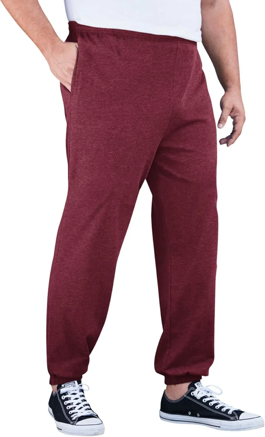 KingSize Men's Big & Tall Lightweight Elastic Cuff Sweatpants