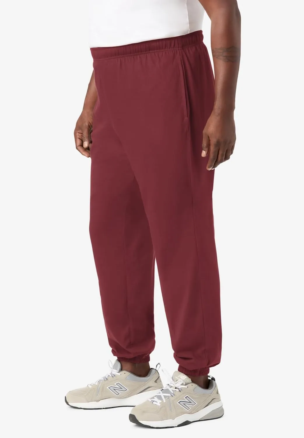 KingSize Men's Big & Tall Lightweight Elastic Cuff Sweatpants