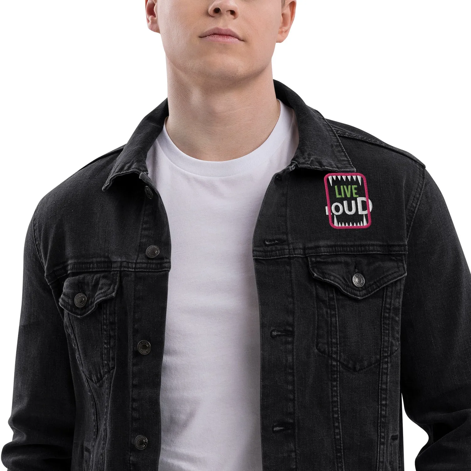 LIVE LOUD Unisex Denim Jacket