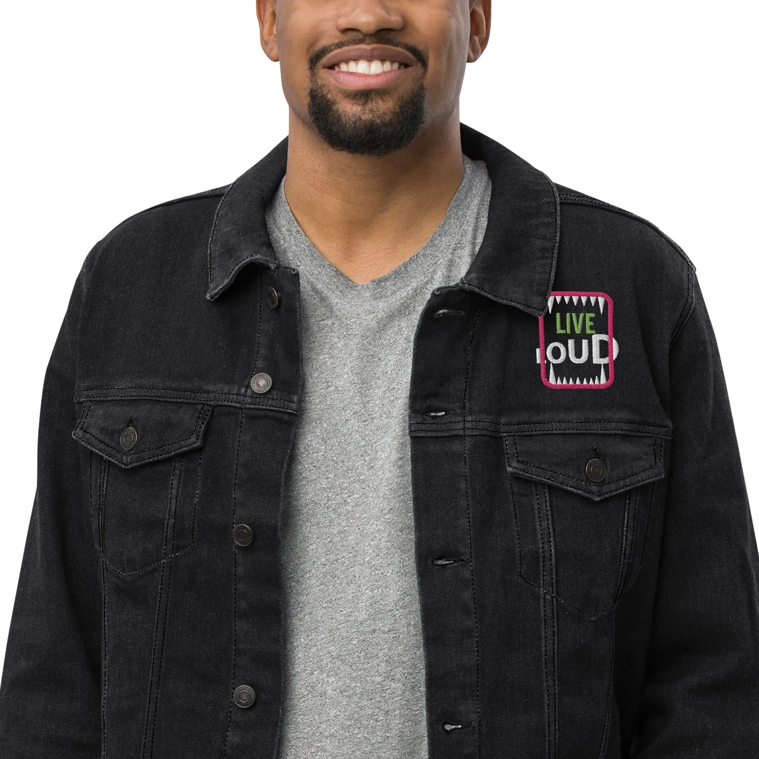LIVE LOUD Unisex Denim Jacket
