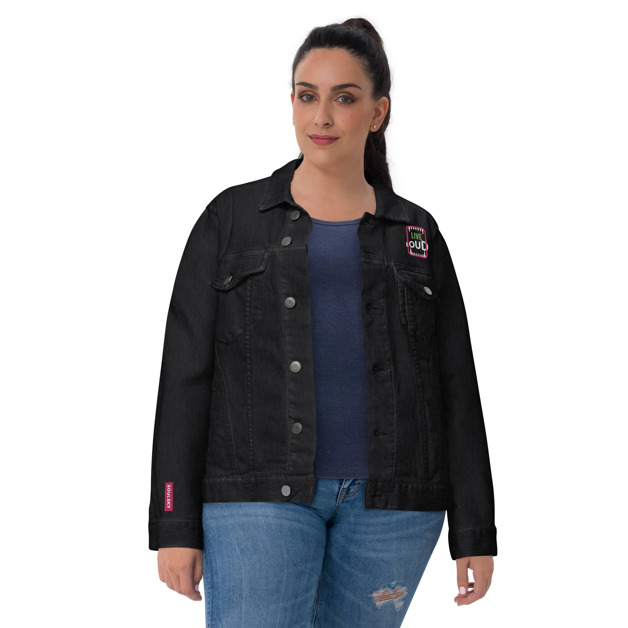 LIVE LOUD Unisex Denim Jacket