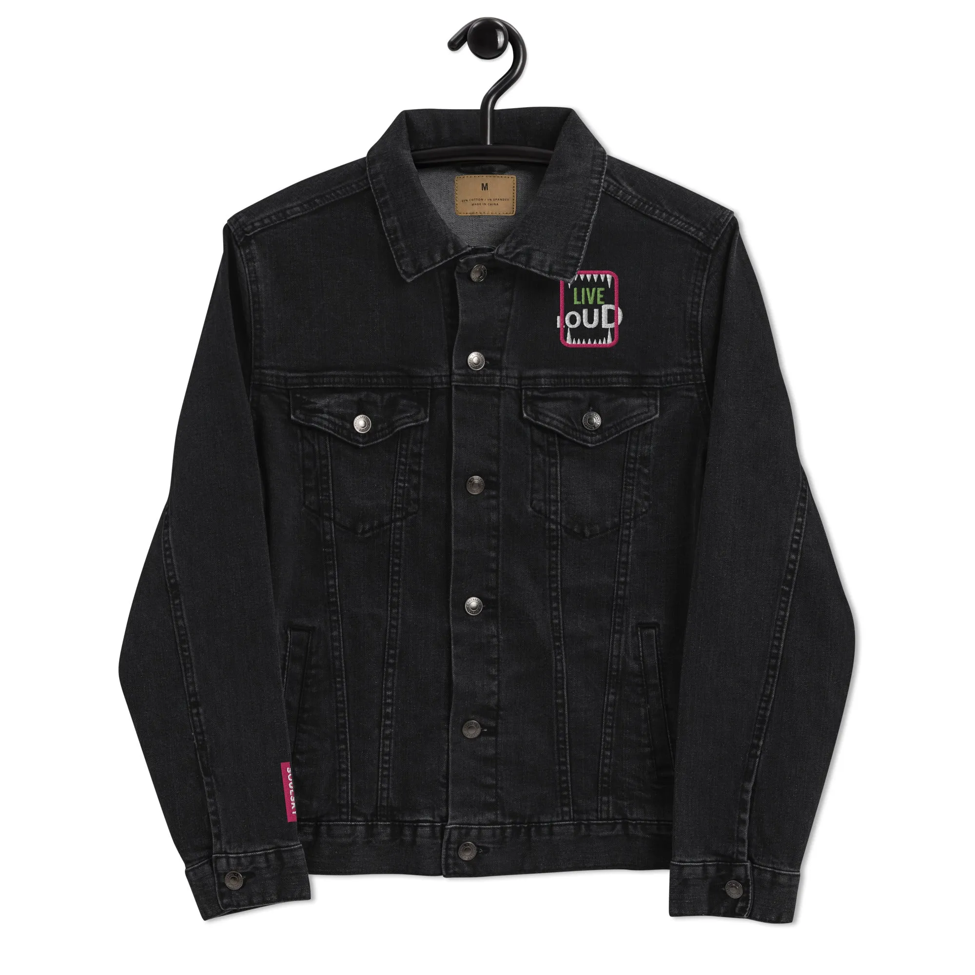 LIVE LOUD Unisex Denim Jacket