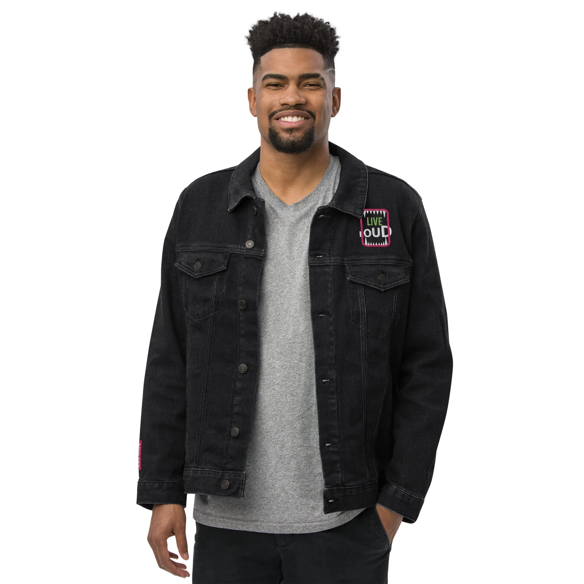 LIVE LOUD Unisex Denim Jacket