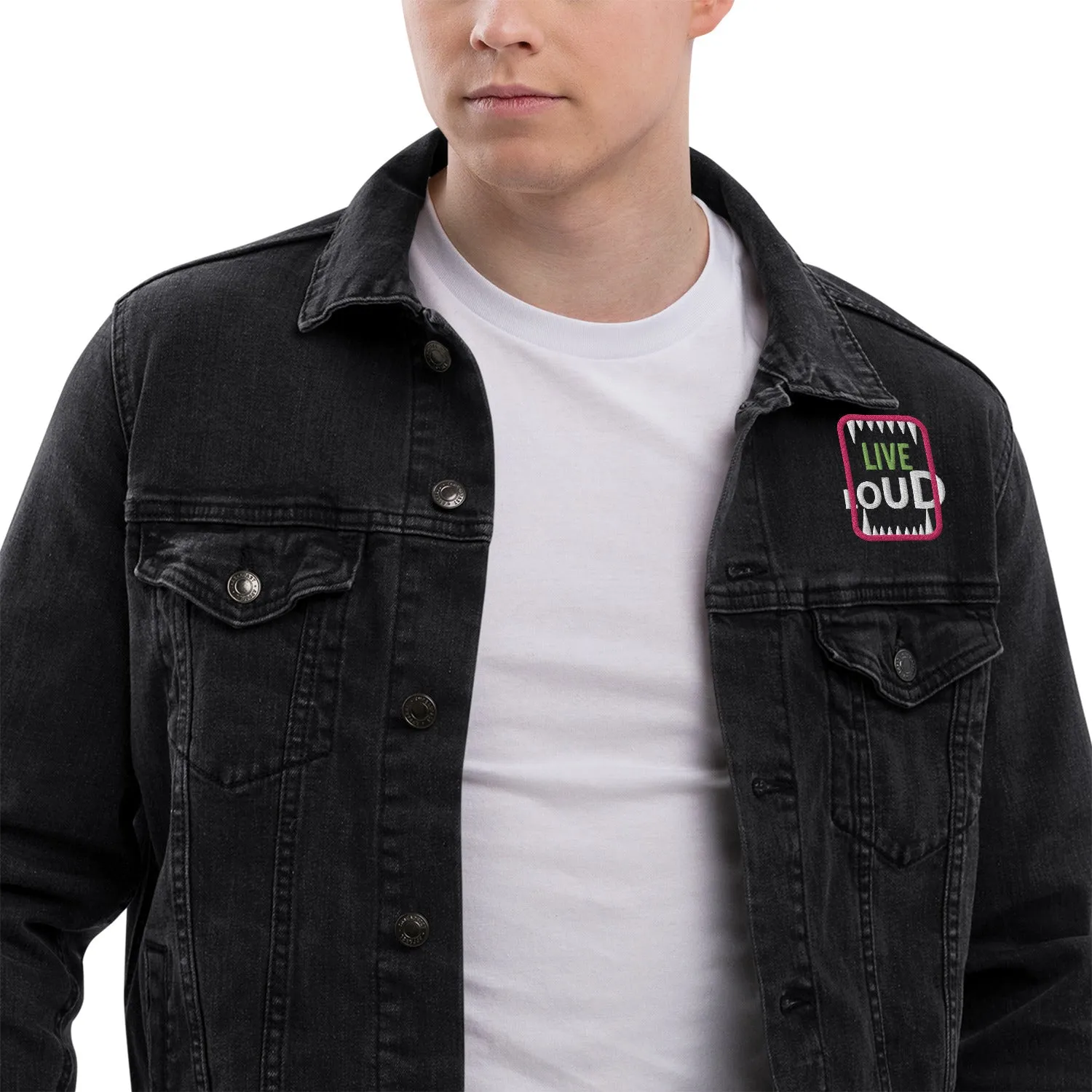 LIVE LOUD Unisex Denim Jacket
