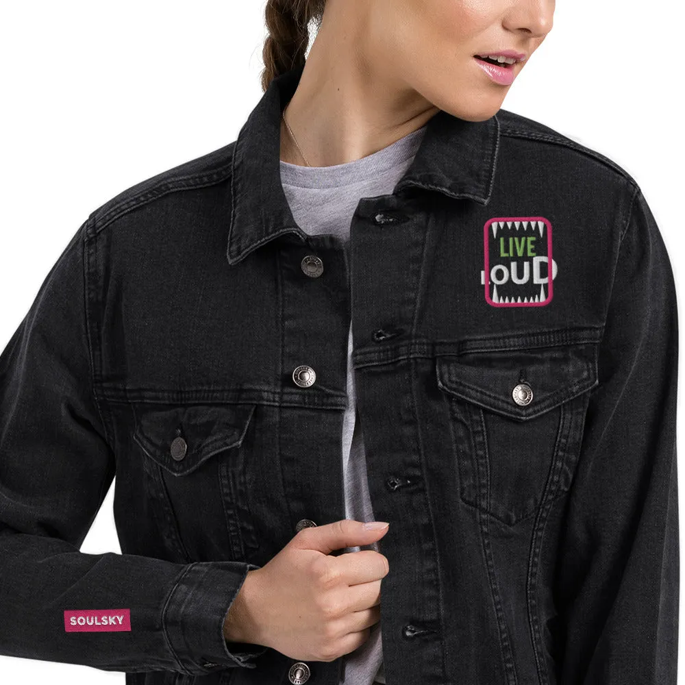LIVE LOUD Unisex Denim Jacket
