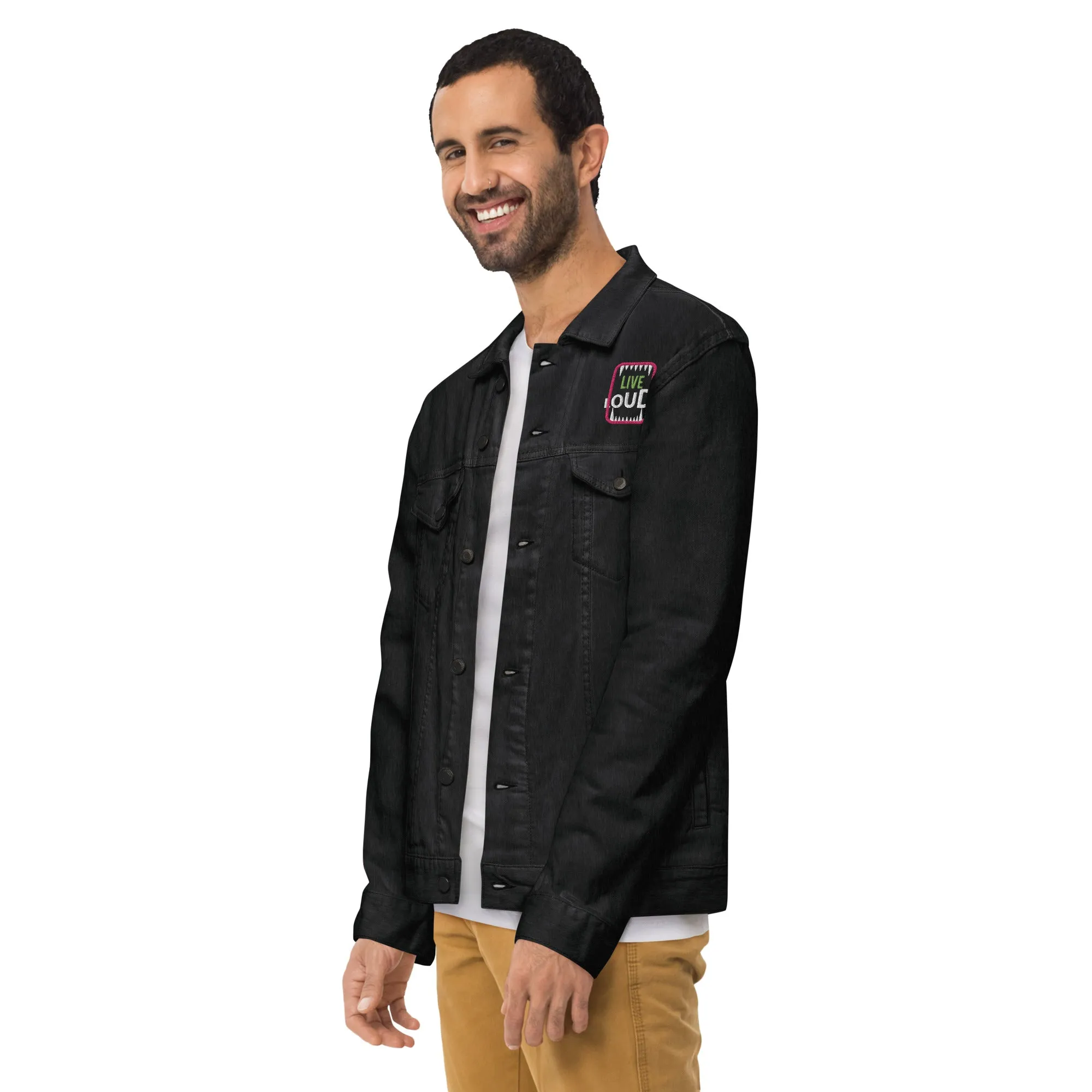 LIVE LOUD Unisex Denim Jacket