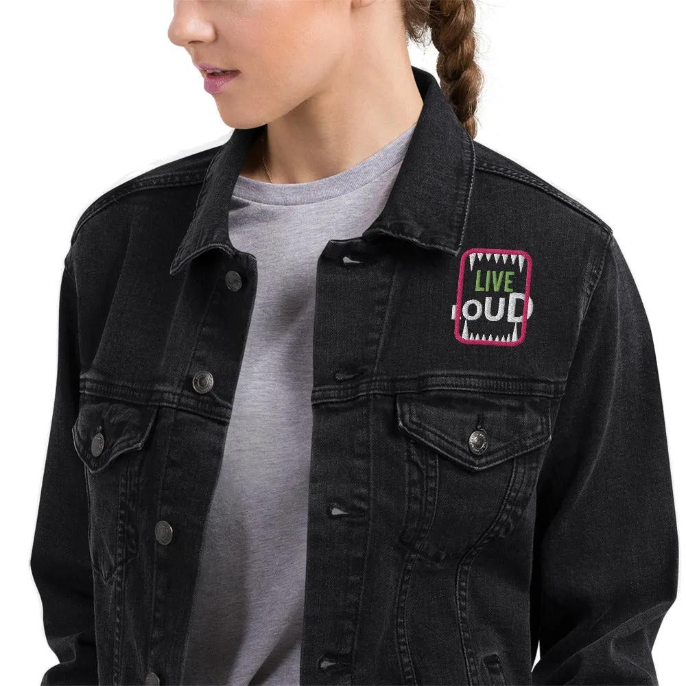 LIVE LOUD Unisex Denim Jacket