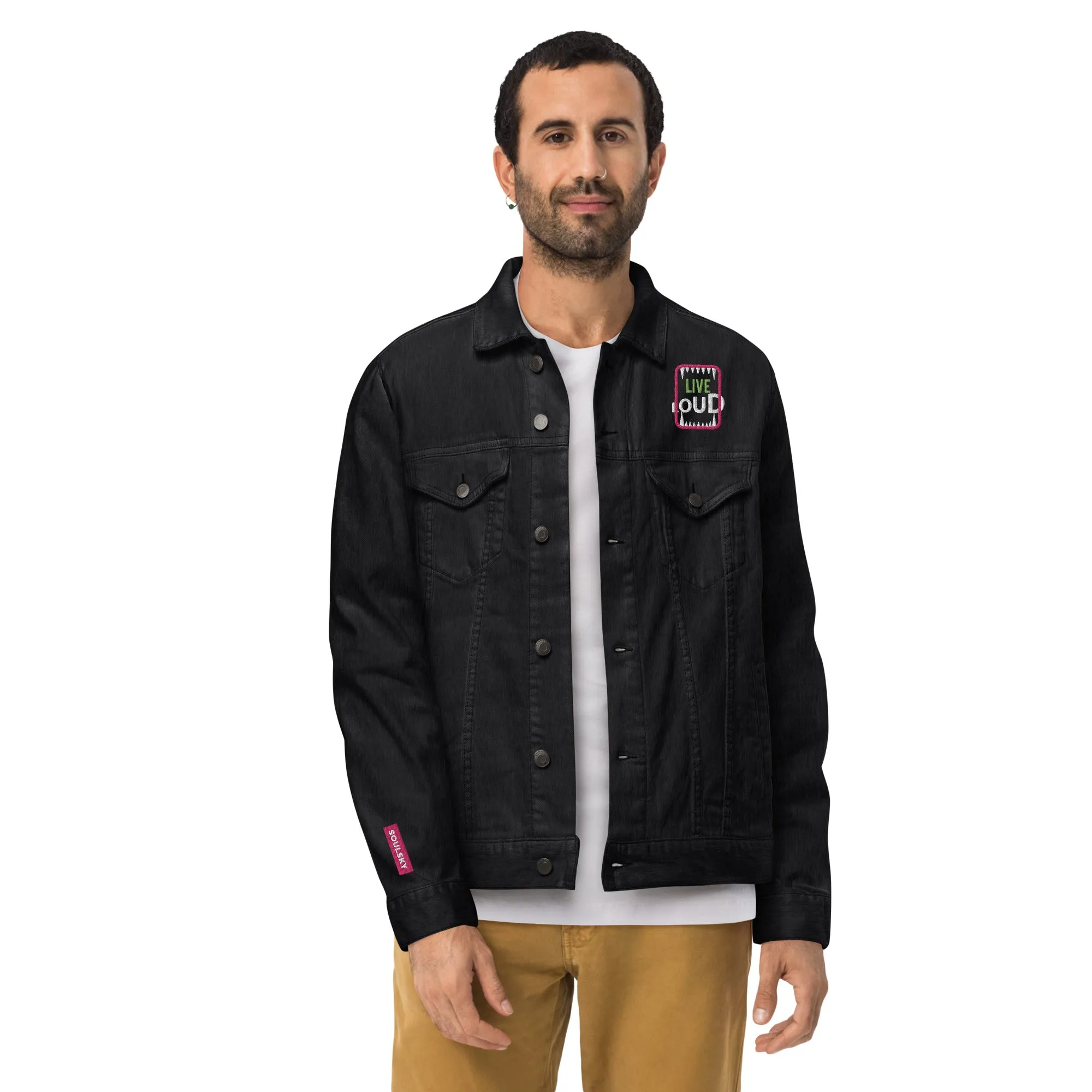 LIVE LOUD Unisex Denim Jacket
