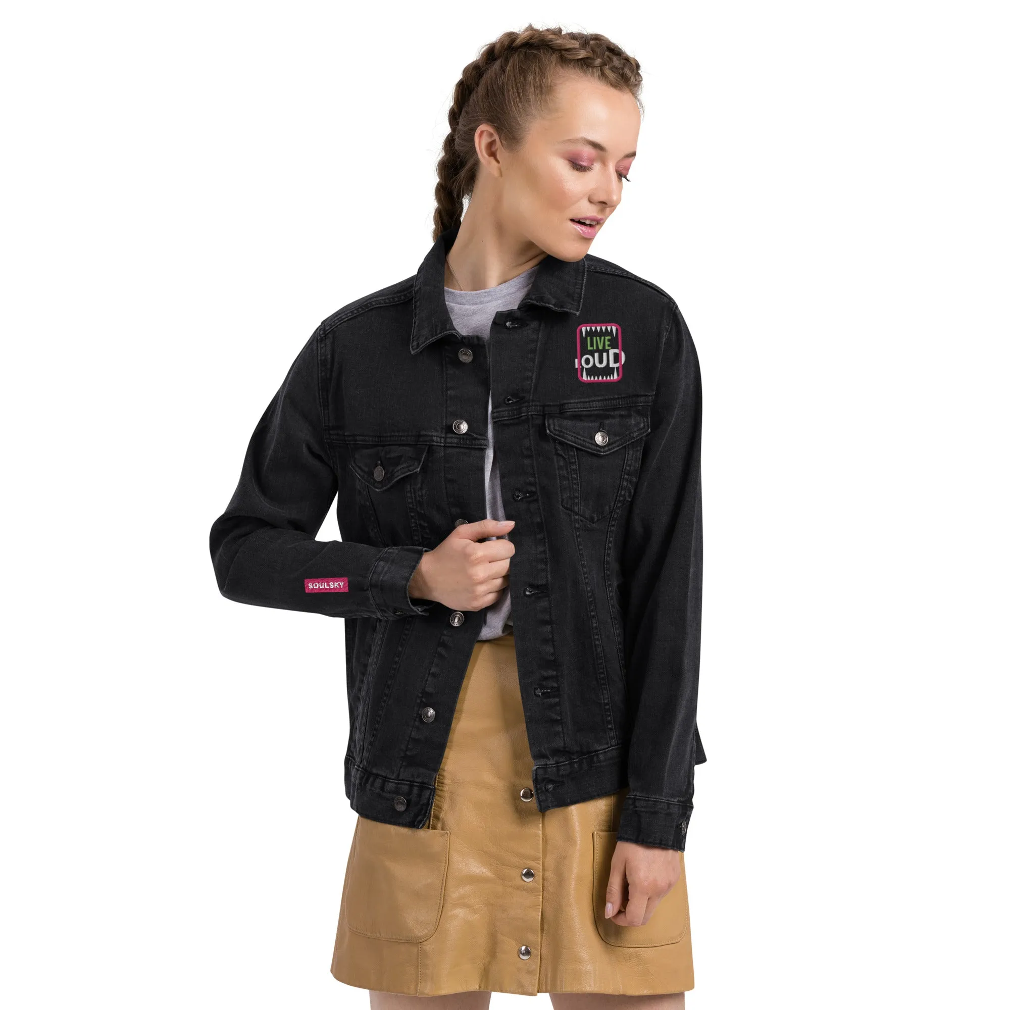 LIVE LOUD Unisex Denim Jacket