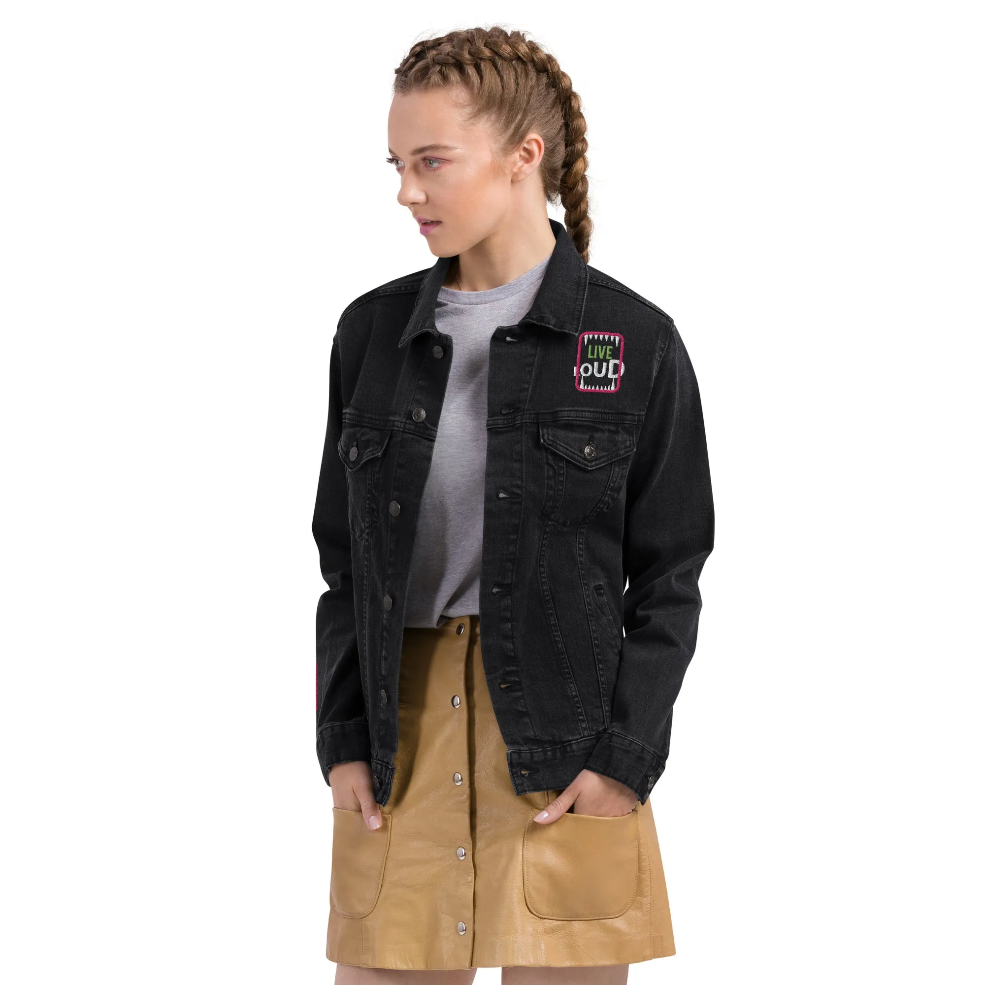 LIVE LOUD Unisex Denim Jacket
