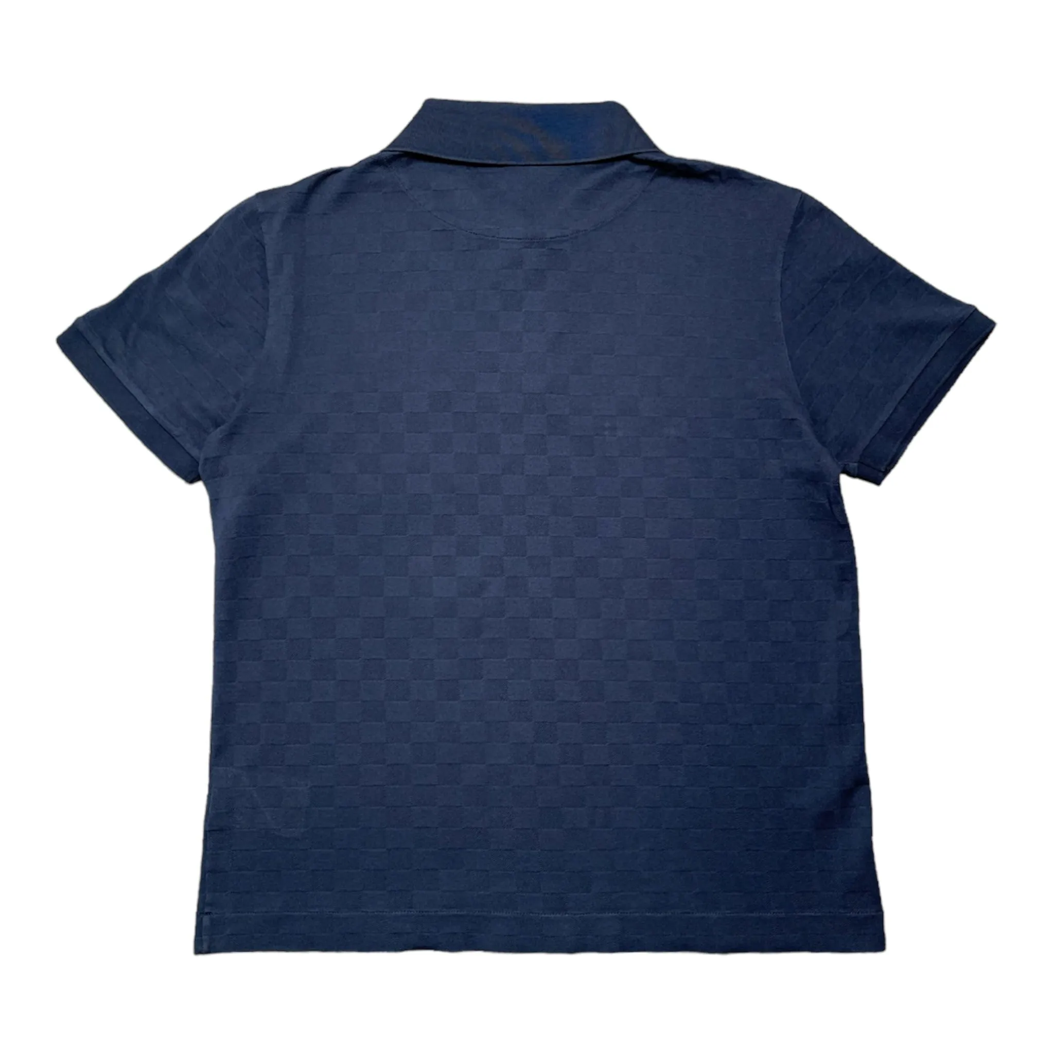 Louis Vuitton Classic Damier Pique Polo Tee Shirt Blue