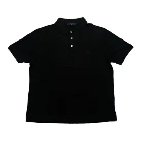 Louis Vuitton Classic Pique Short Sleeve Polo Tee Shirt Black
