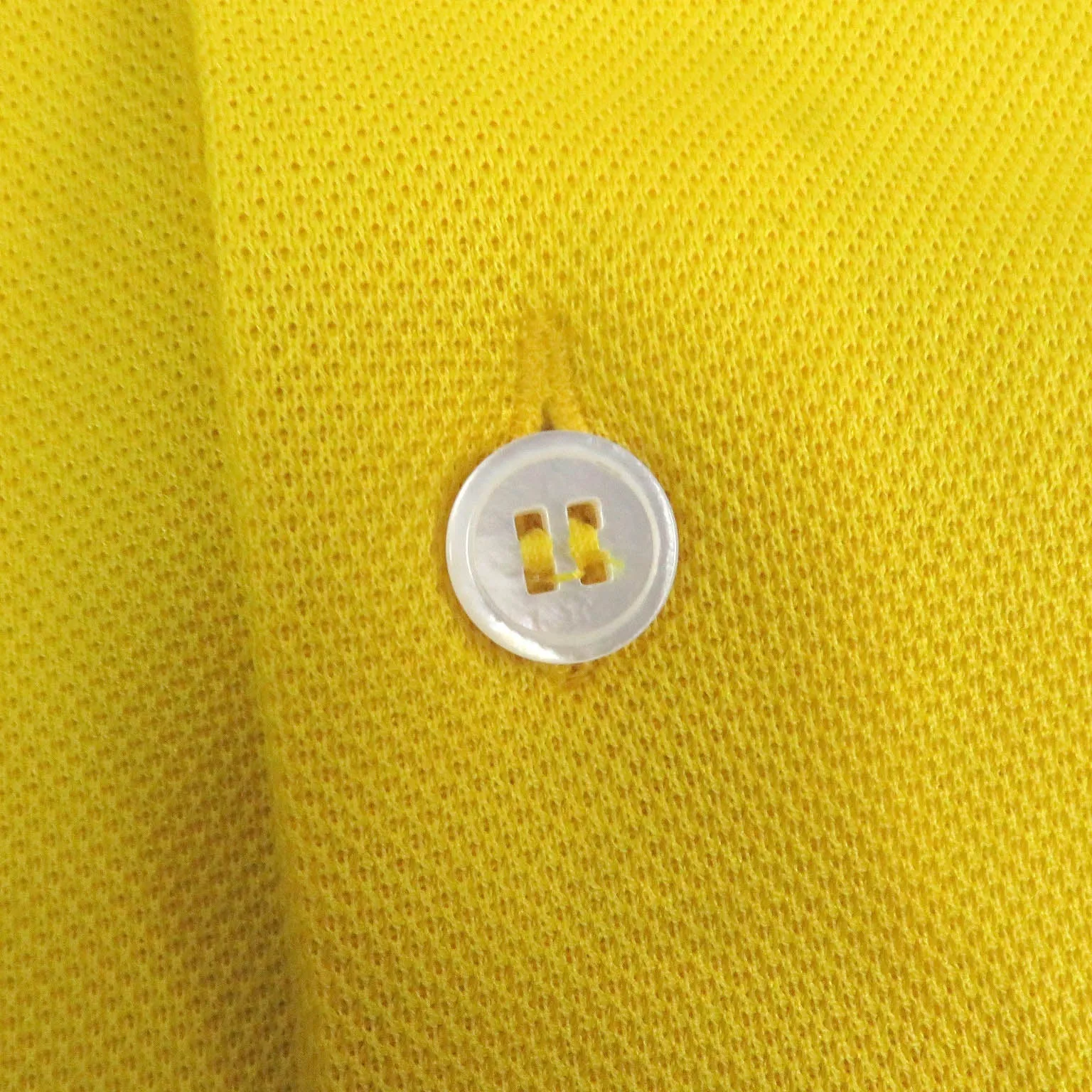 LOUIS VUITTON Short sleeve polo shirt cotton yellow M